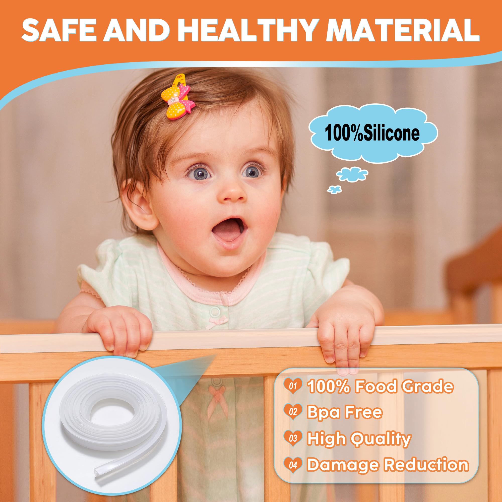 Loiion silicone edge protector soft corner offers gentle child protection.