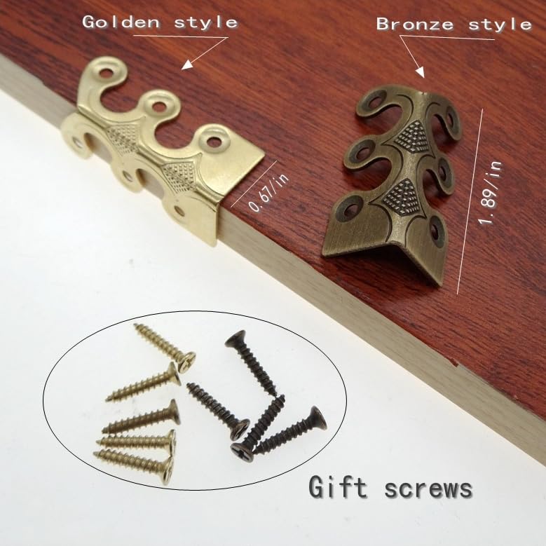 Loisdaro brass corner protector installed on baseboard shows quick screw-in setup
