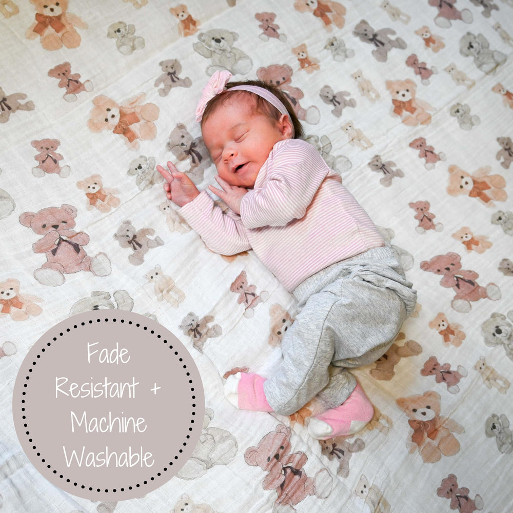 LollyBanks swaddle blanket tan solid color for stylish nursery decor