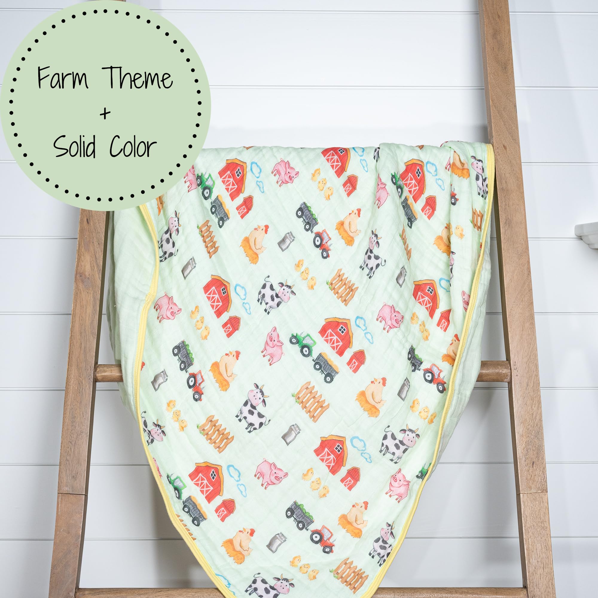 LollyBanks 47x47 inch blanket provides growing comfort from newborn to toddler.
