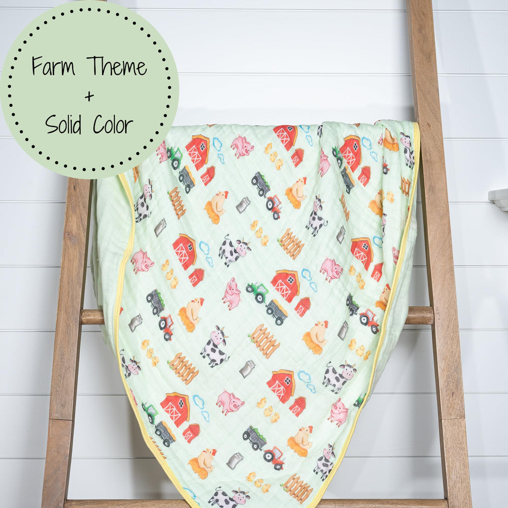 LollyBanks 47x47 inch blanket provides growing comfort from newborn to toddler.