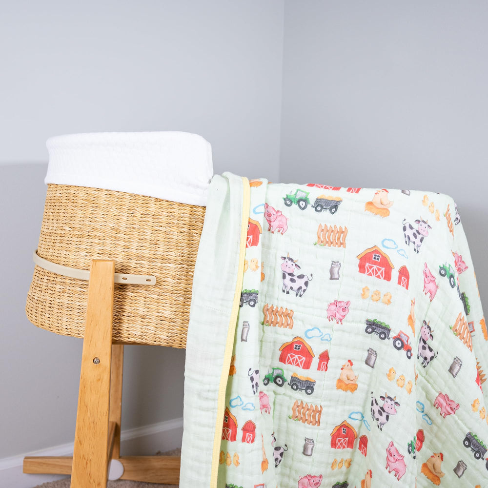 LollyBanks 100 percent cotton muslin feels breathable and gentle on skin.