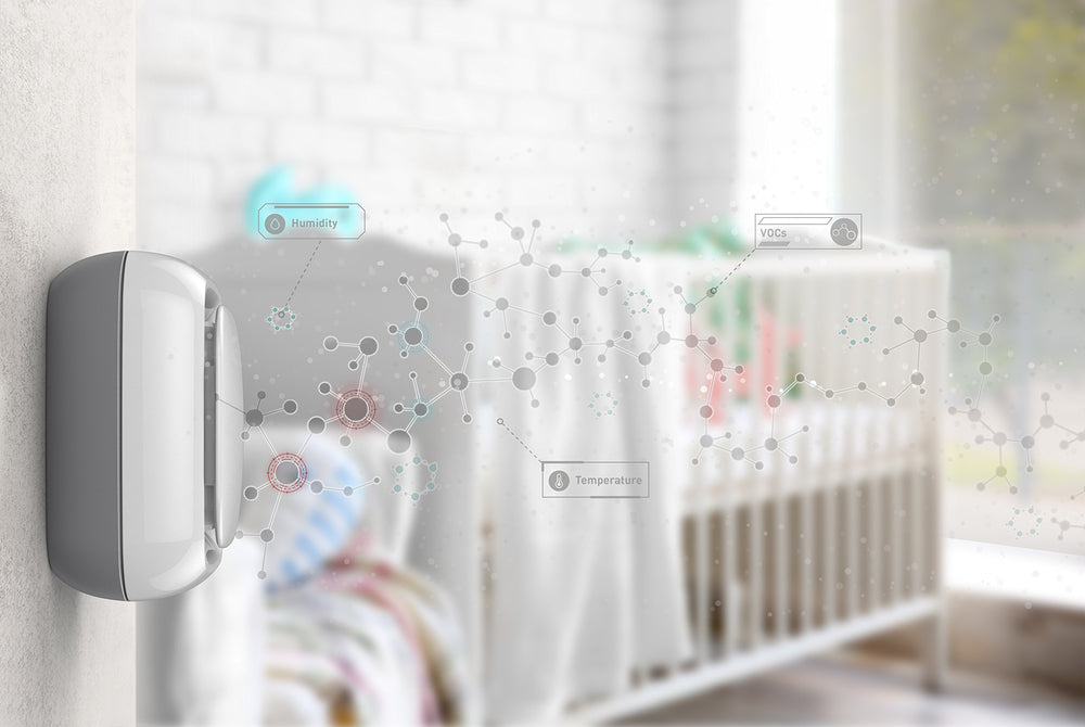 Lollipop Sensor gray installation setup demonstrates easy wall mounting