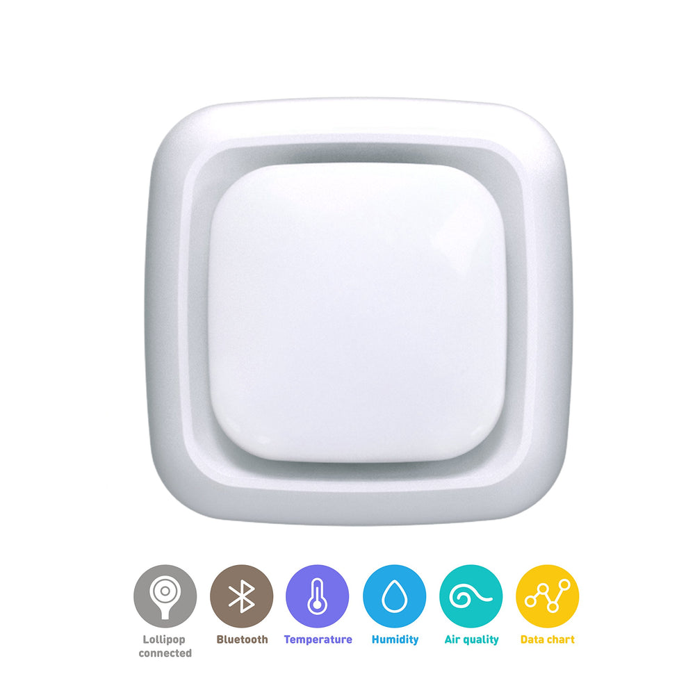 Lollipop Sensor gray video alert push demonstrates 30-second clips on events