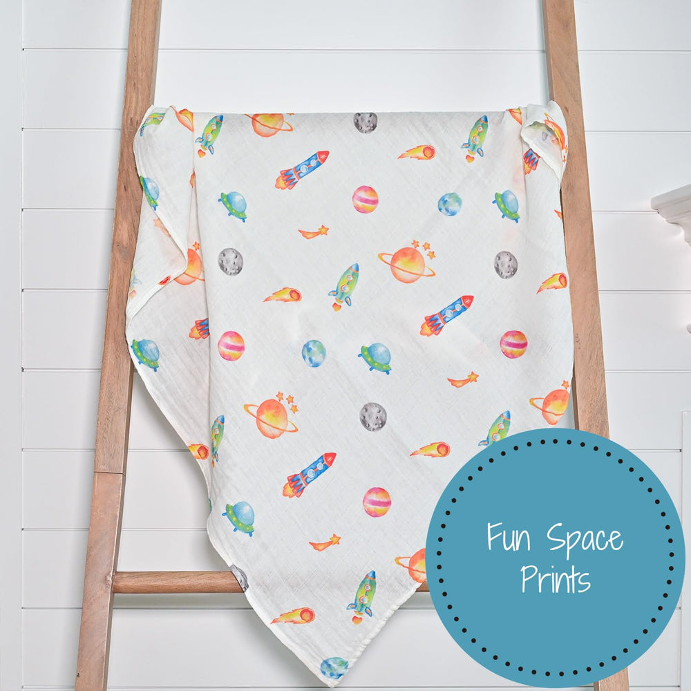 LollyBanks 47x47 inch swaddle blanket, perfect for newborn wrapping.