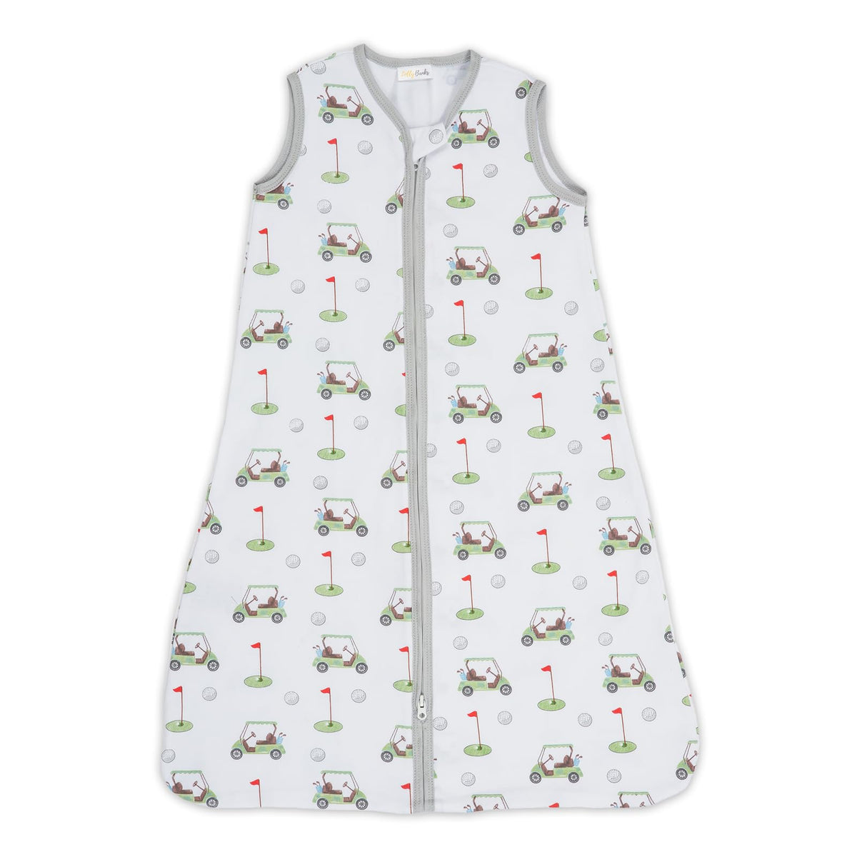 LollyBanks baby sleep sack close-up showing organic cotton softness for gentle skin contact.