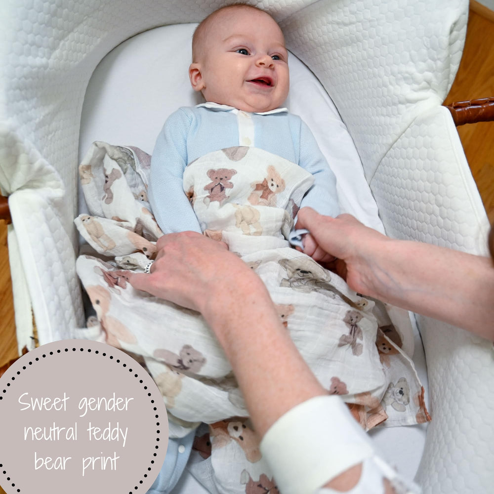 LollyBanks baby swaddle blanket 2-pack portable for travel and daily use