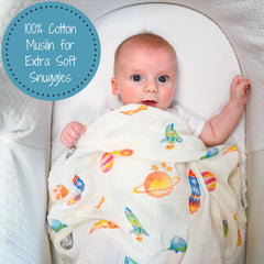 LollyBanks breathable lightweight swaddle for easy day-to-day wrap.