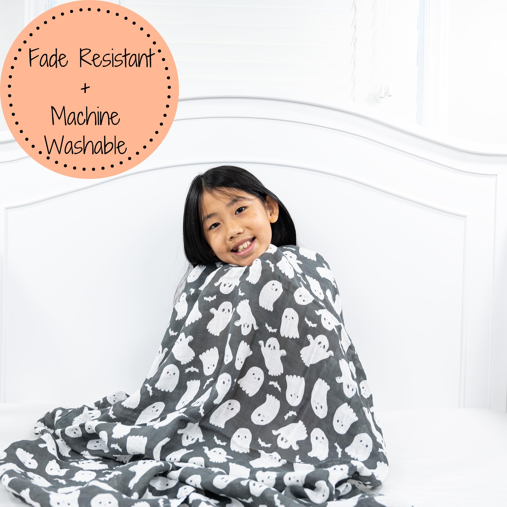 LollyBanks burp cloth and multi-use swaddle showcasing quick cleanups and versatility.