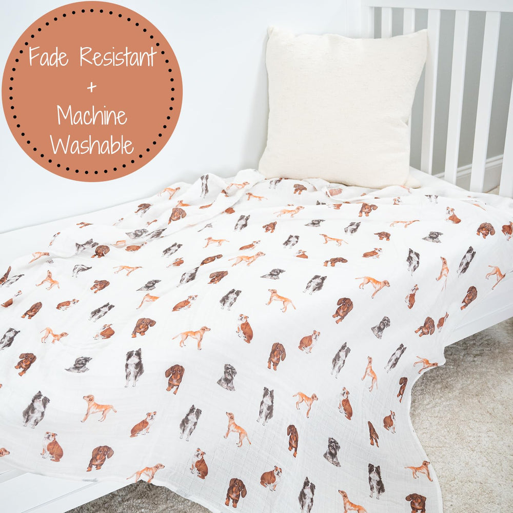 LollyBanks crib-friendly swaddle showcases neutral tones ideal for nursery styling and photos