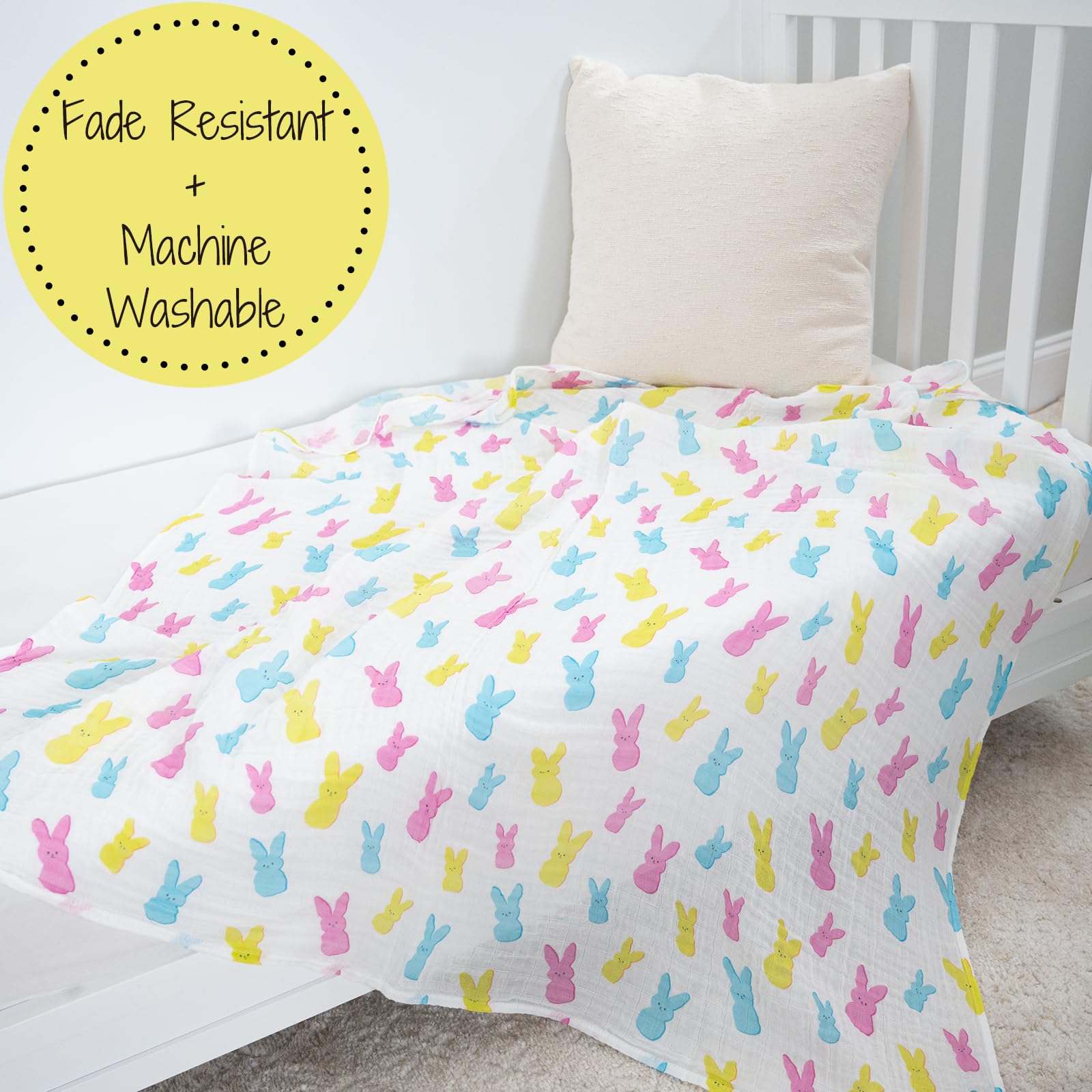 LollyBanks gift-ready packaging swaddle blanket, perfect registry or baby shower present.