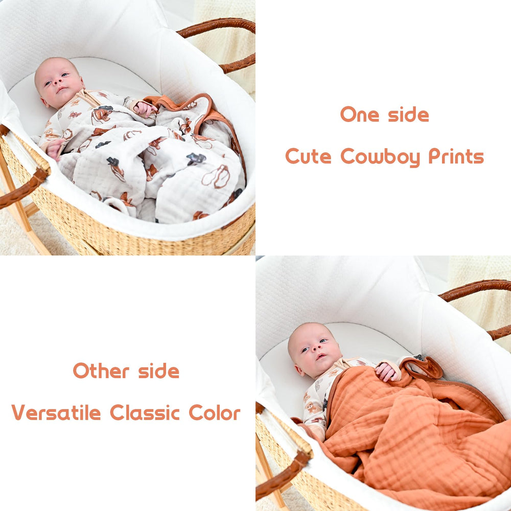 LollyBanks muslin blanket is machine washable and dryer safe for easy care