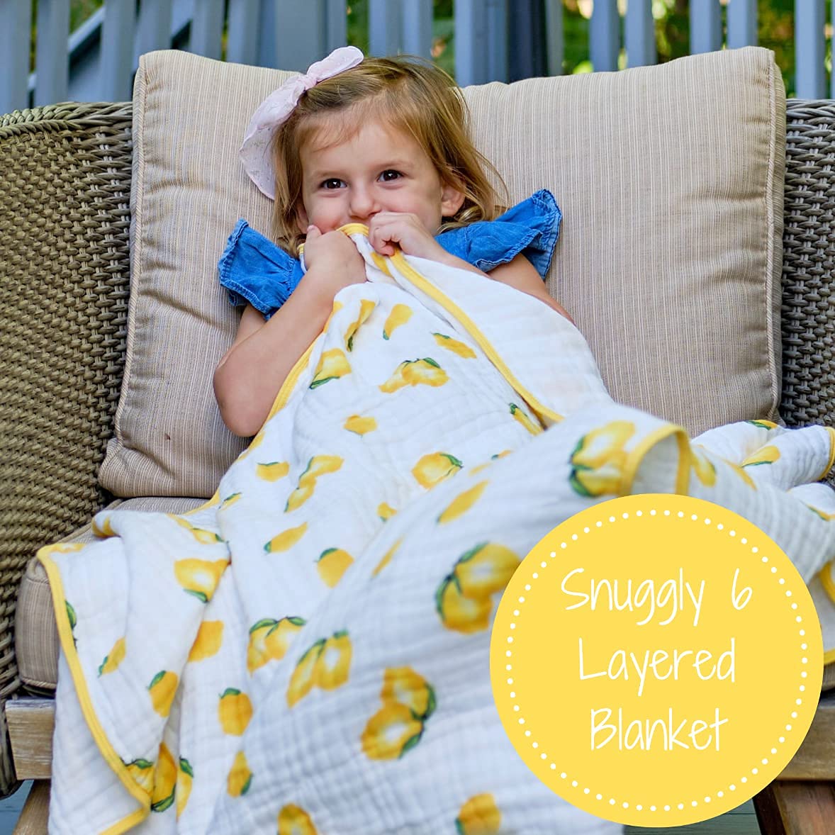 LollyBanks muslin baby quilt travel-friendly blanket ready for outings and naps.