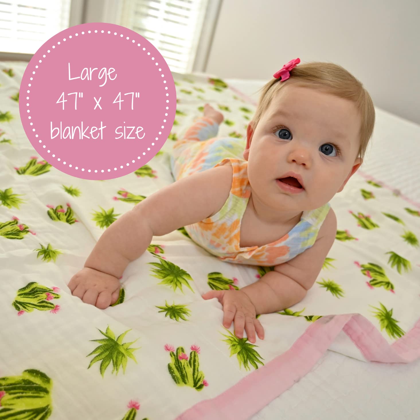 LollyBanks cactus design on quilt blanket adds playful nursery decor and gentle warmth