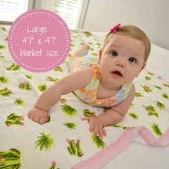 LollyBanks cactus design on quilt blanket adds playful nursery decor and gentle warmth