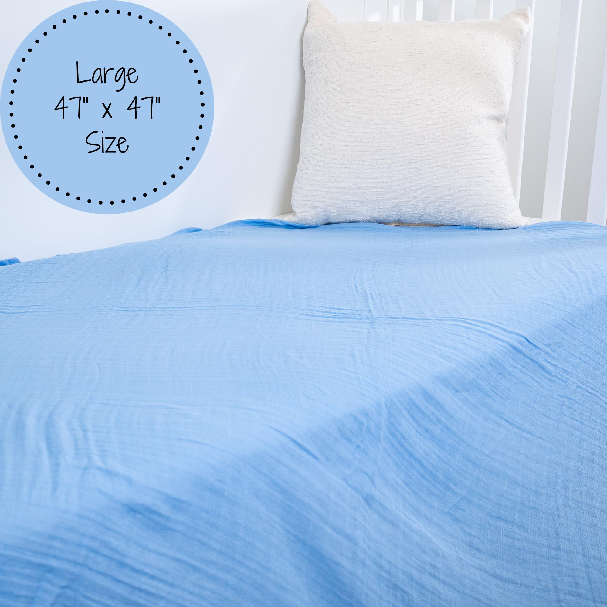 LollyBanks swaddle used as nursery decor and baby comfort accessory.