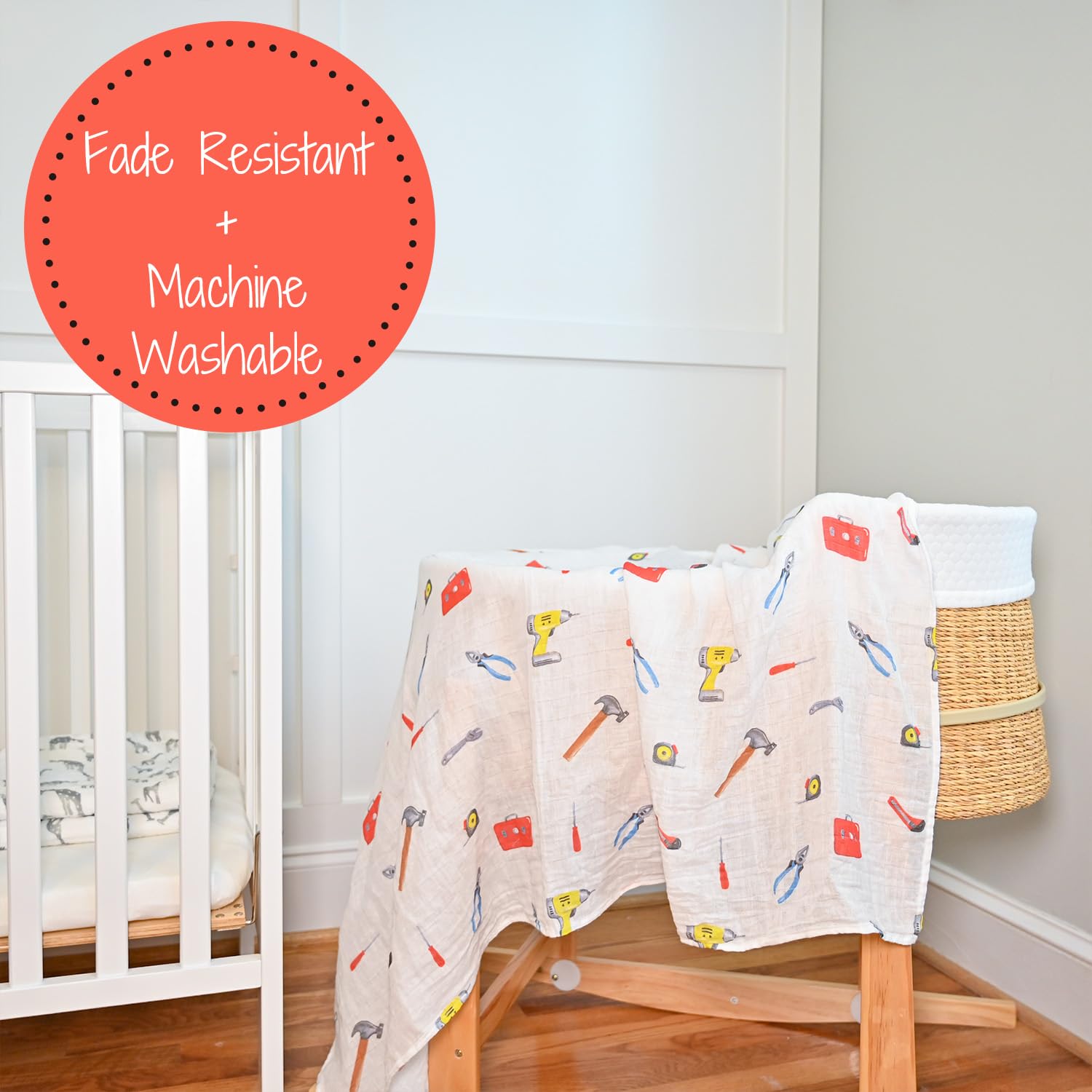 LollyBanks newborn swaddle gift set presentation photo highlights registry-friendly baby boy essential.