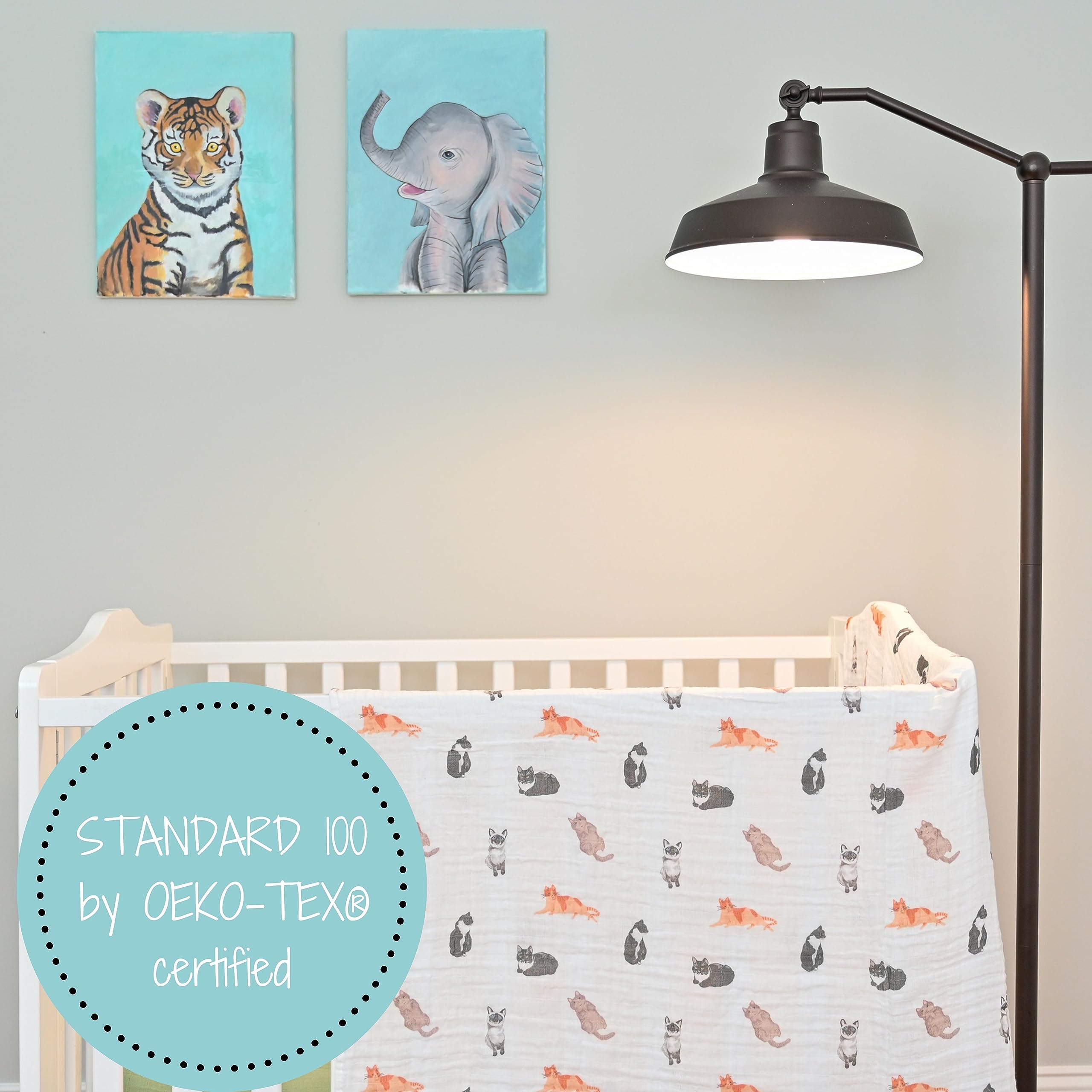 LollyBanks OEKO-TEX-certified fabric emphasizes safety and easy-care.