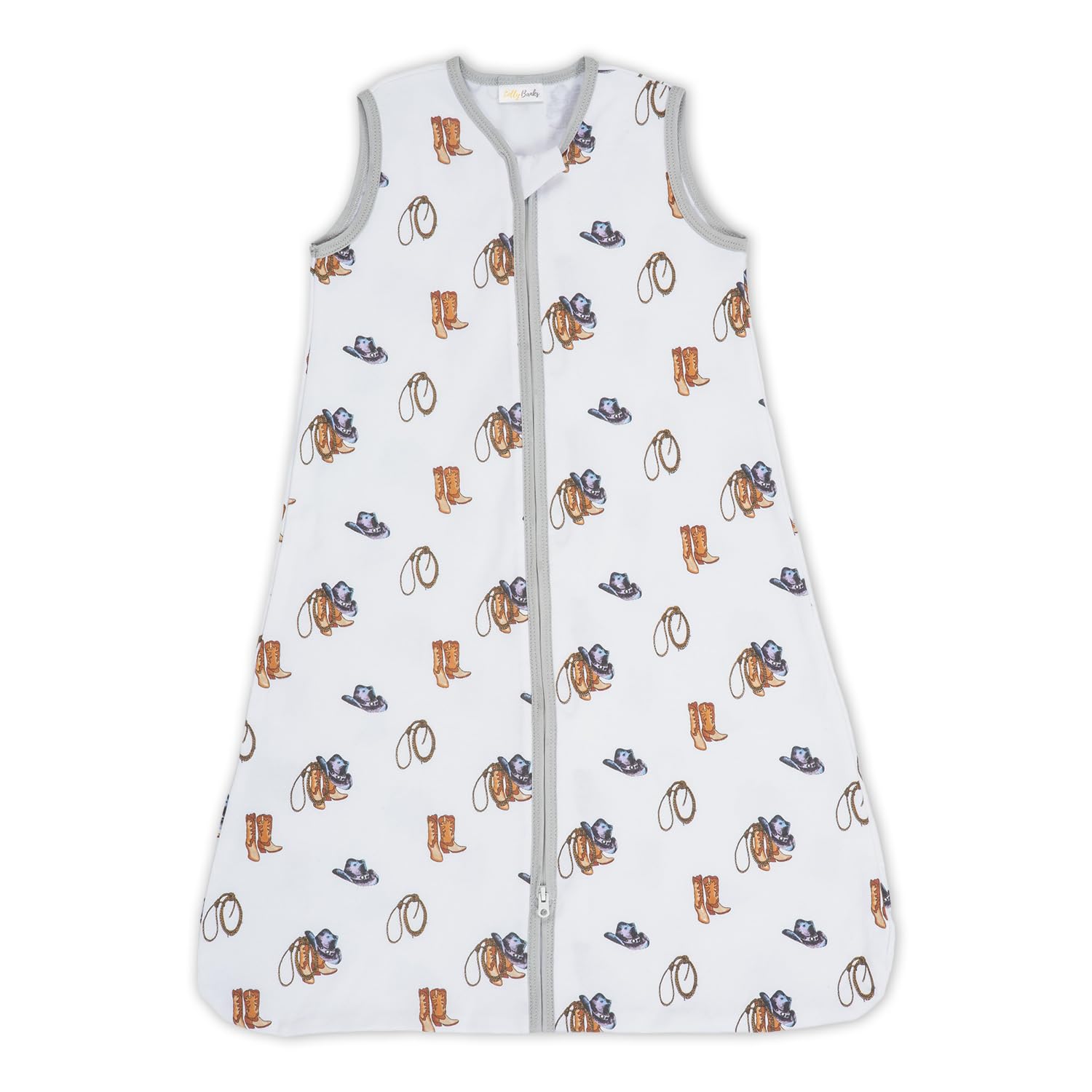 LollyBanks organic cotton sleep sack fabric close-up highlighting gentle softness for baby's skin