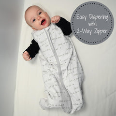 LollyBanks Sleep Sack size XL fits 18-24 month toddlers comfortably.