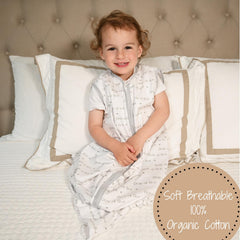 LollyBanks Sleep Sack 2-way zipper enables quick night diaper changes.