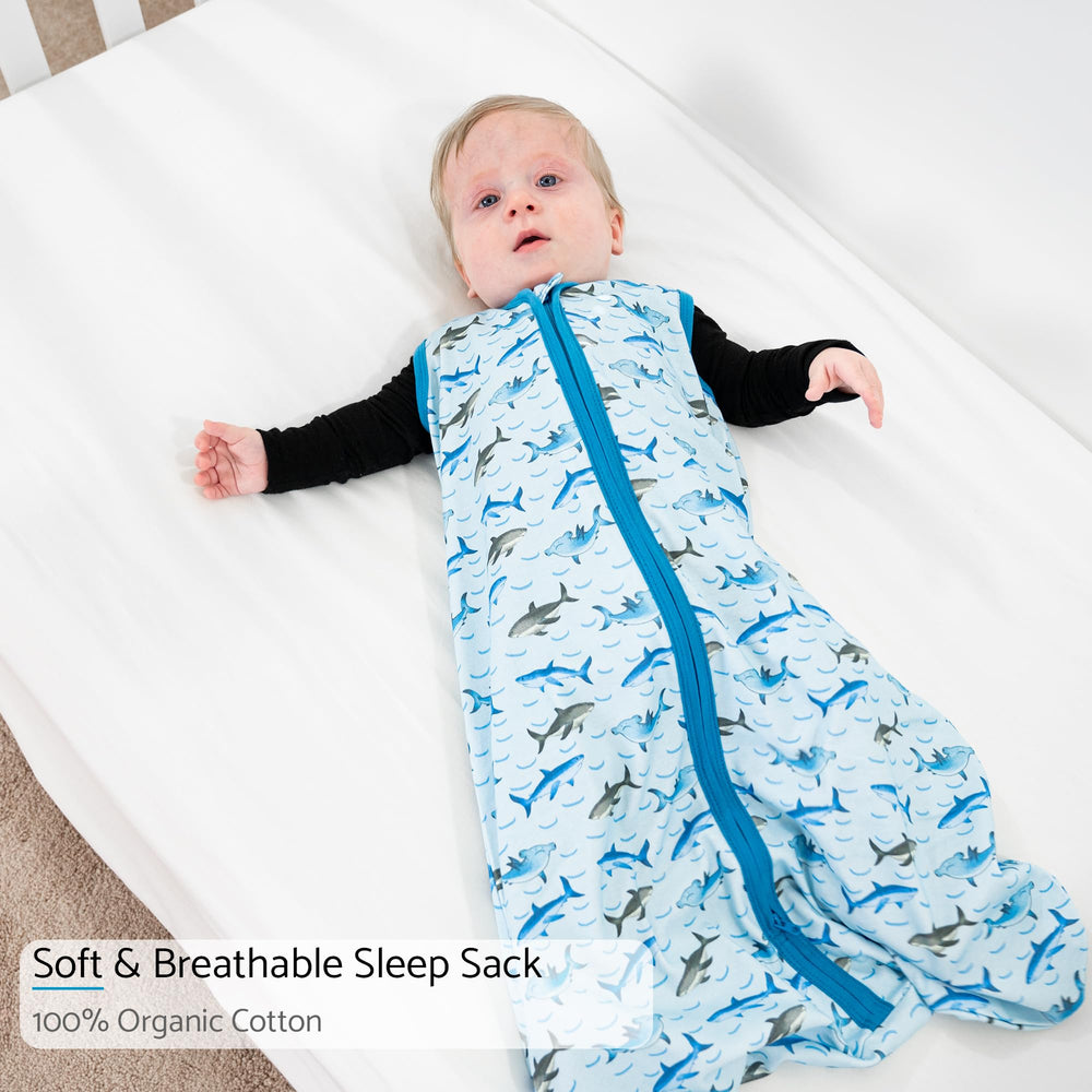 LollyBanks Sleep Sack with 2-way zipper enables quick, gentle diaper changes.