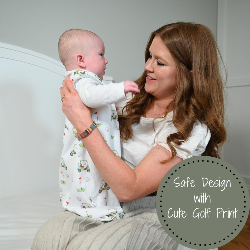 LollyBanks Sleep Sack golf pattern unisex design appealing for baby