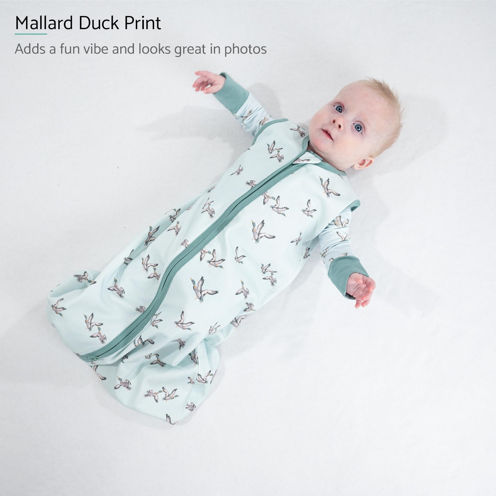 LollyBanks Sleep Sack 100% organic cotton fabric offers gentle skin touch.
