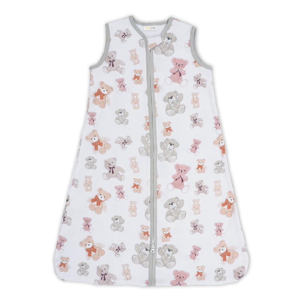 LollyBanks sleep sack teddy bear pattern keeps baby cozy and secure at night.