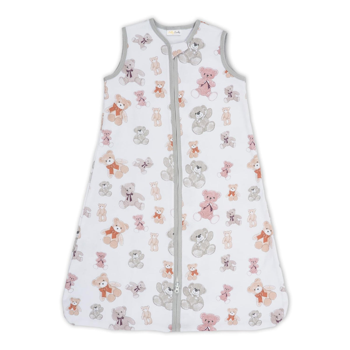 LollyBanks sleep sack teddy bear pattern keeps baby cozy and secure at night.