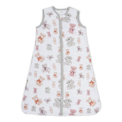 LollyBanks sleep sack teddy bear pattern keeps baby cozy and secure at night.