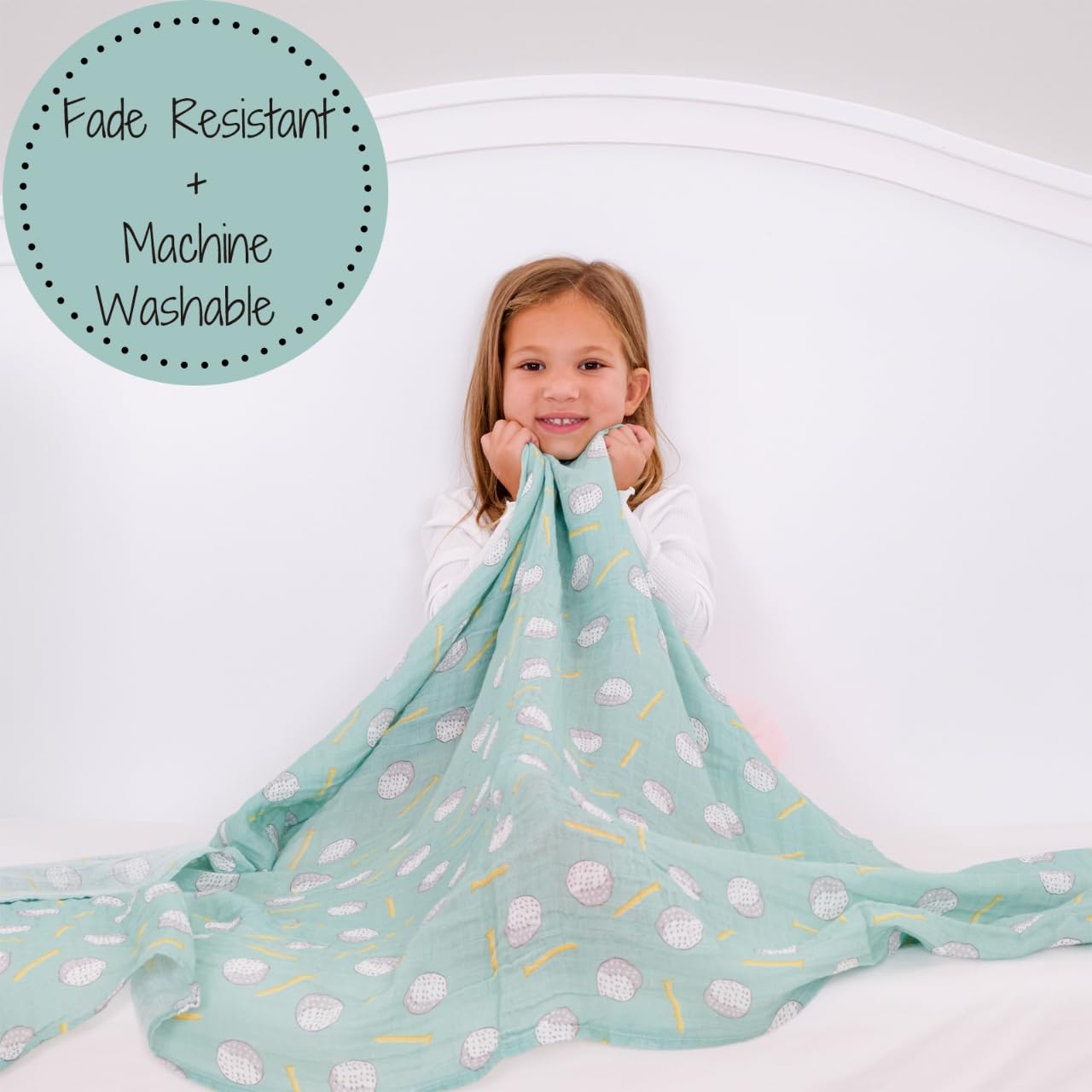 LollyBanks swaddle 2-pack shown as gift-ready registry essential