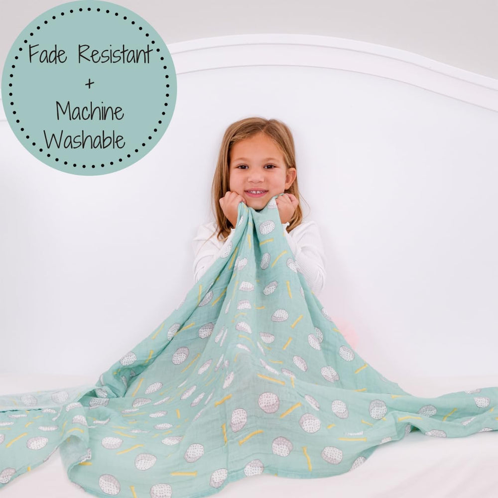 LollyBanks swaddle 2-pack shown as gift-ready registry essential