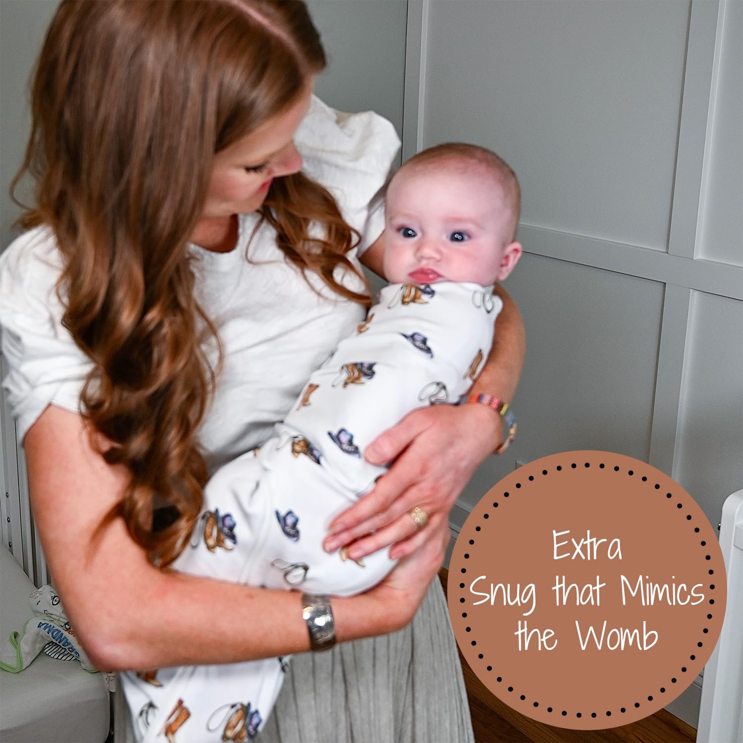 LollyBanks adjustable wings provide snug, secure fit for growing babies.