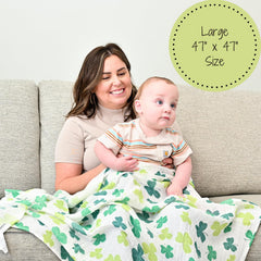 LollyBanks Swaddle Blanket breathable lightweight fabric helps prevent overheating.