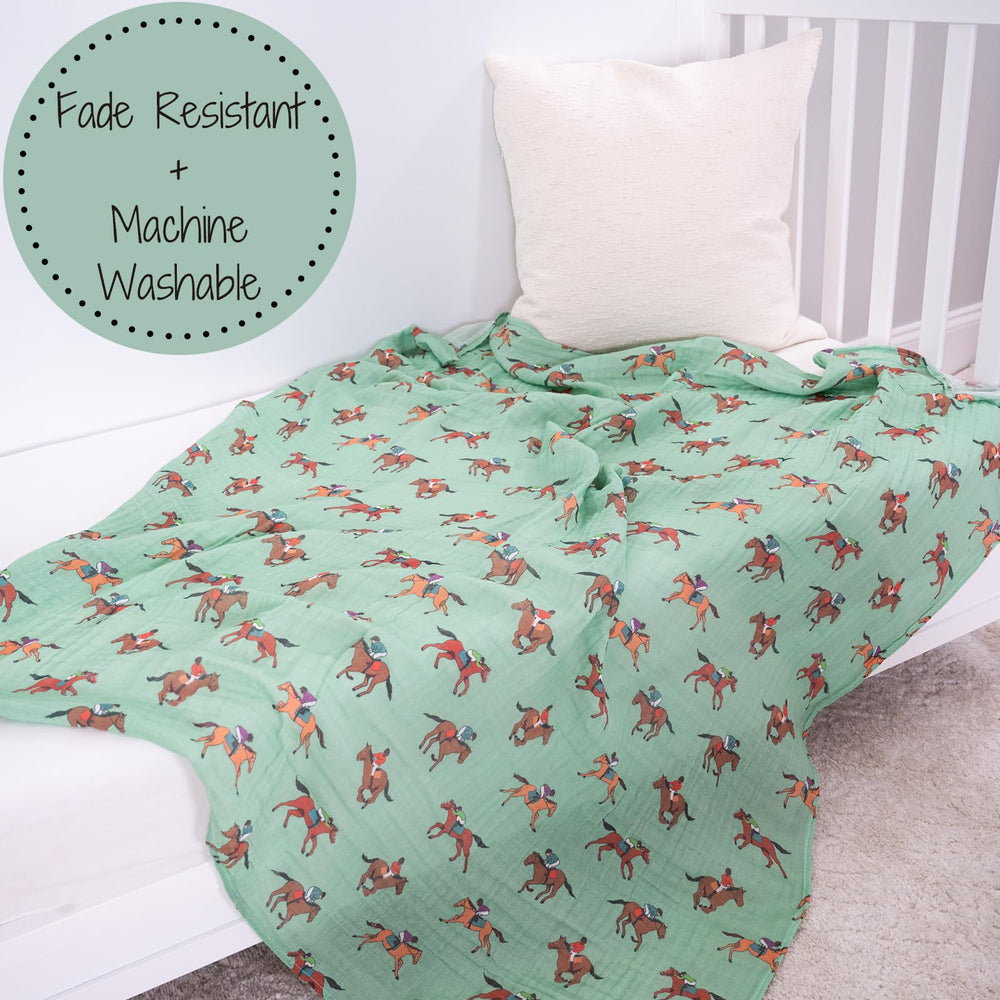 LollyBanks swaddle doubles as burp cloth nursing cover or nursery decor