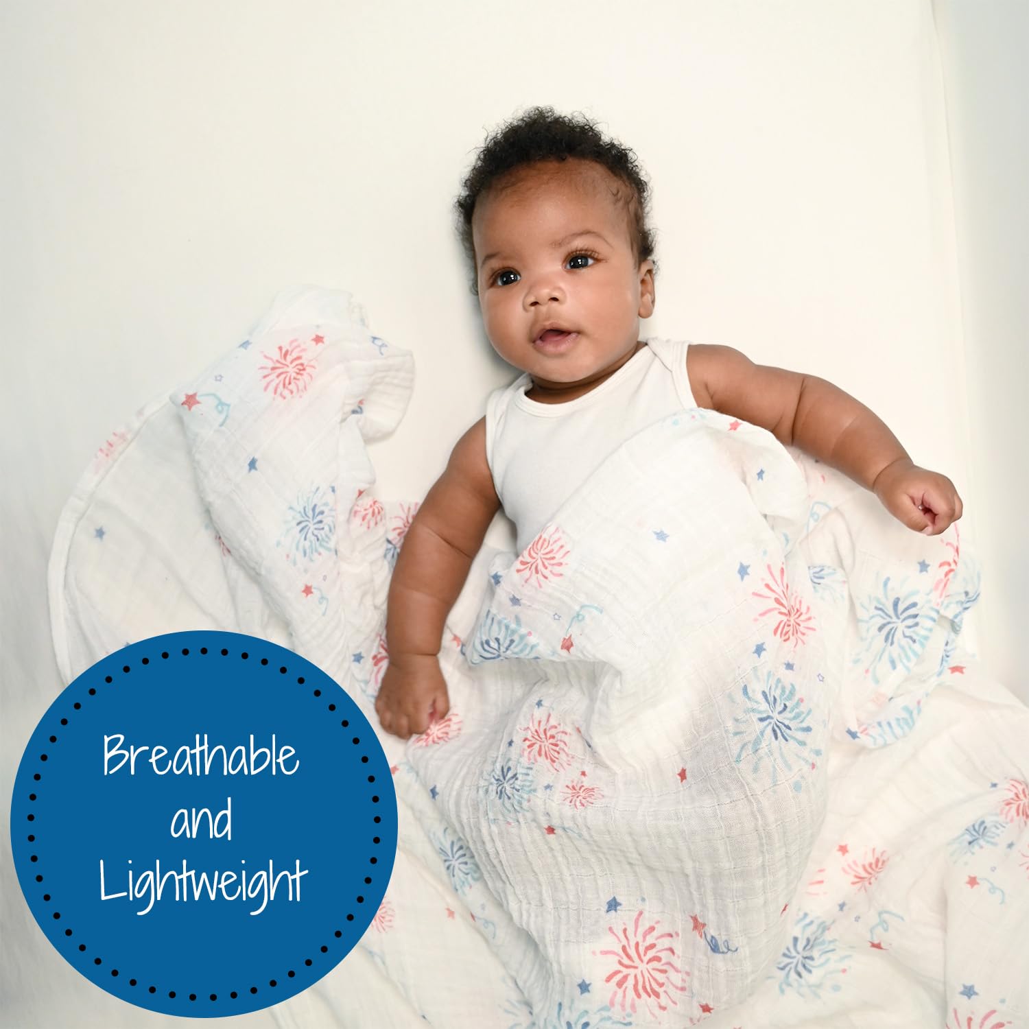 LollyBanks swaddle blanket adds nursery decor warmth to your baby's space.