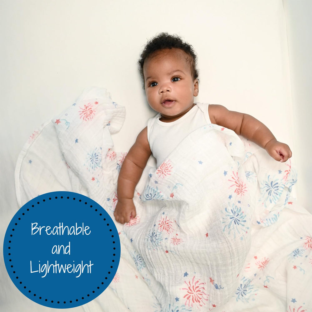 LollyBanks swaddle blanket adds nursery decor warmth to your baby's space.
