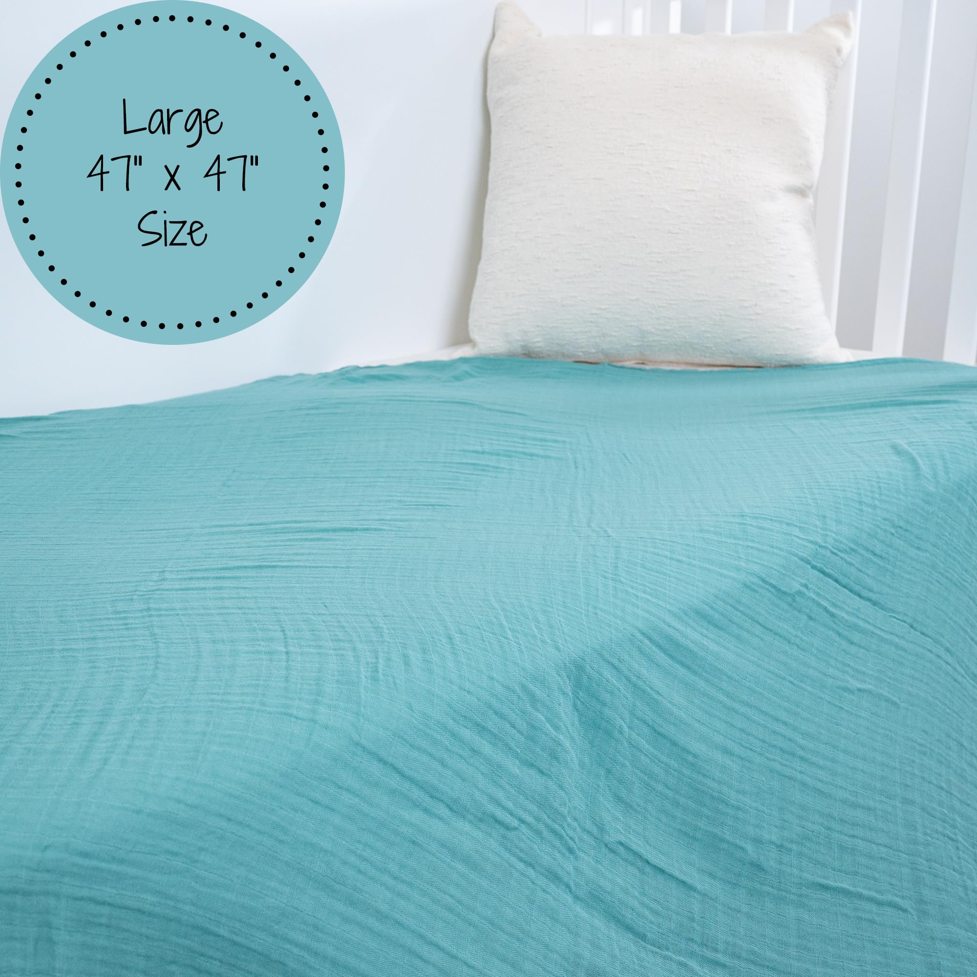 LollyBanks swaddle for burps and nursing with baby ready for on-the-go.