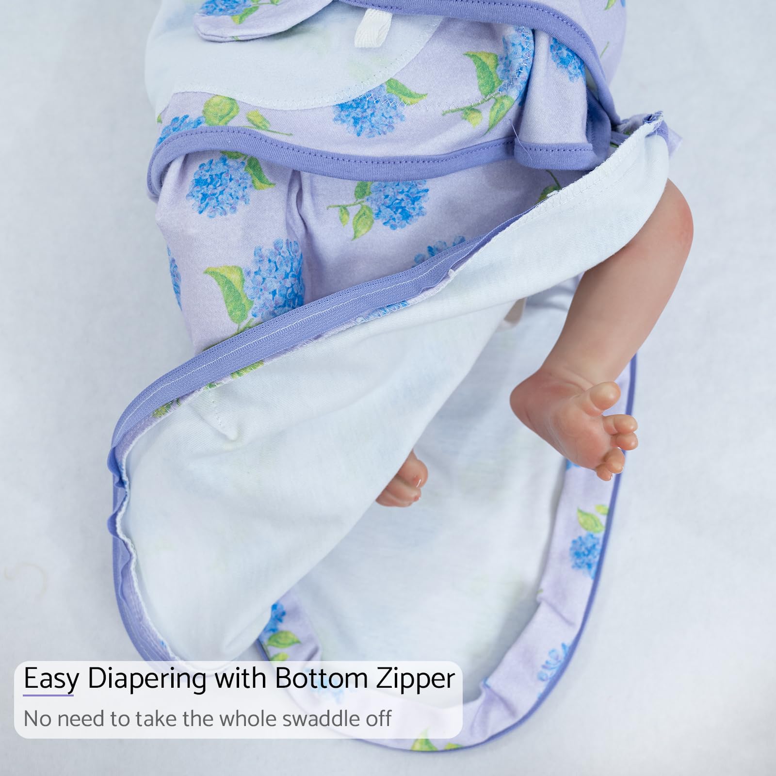 LollyBanks swaddle wings adjustable for a snug, customizable fit