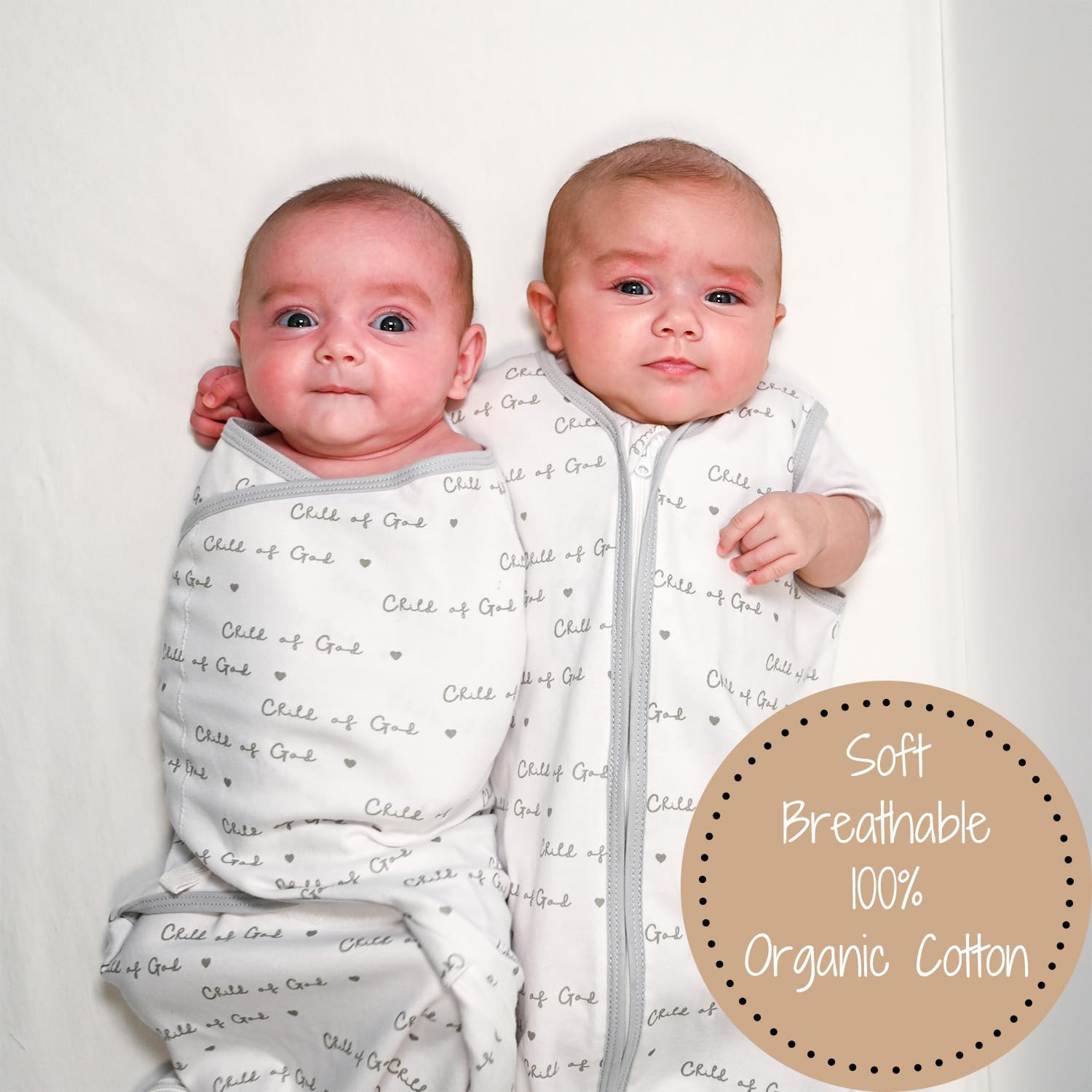 LollyBanks swaddle bottom zipper enables quick, quiet diaper changes.