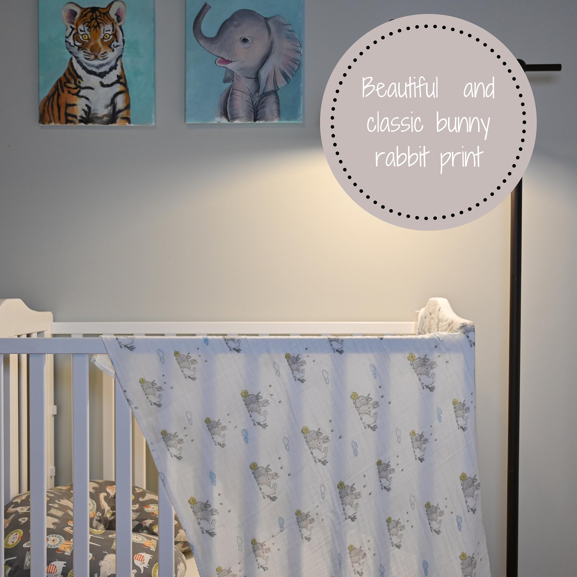 LollyBanks washable durable muslin swaddle with easy-care routine for busy days.