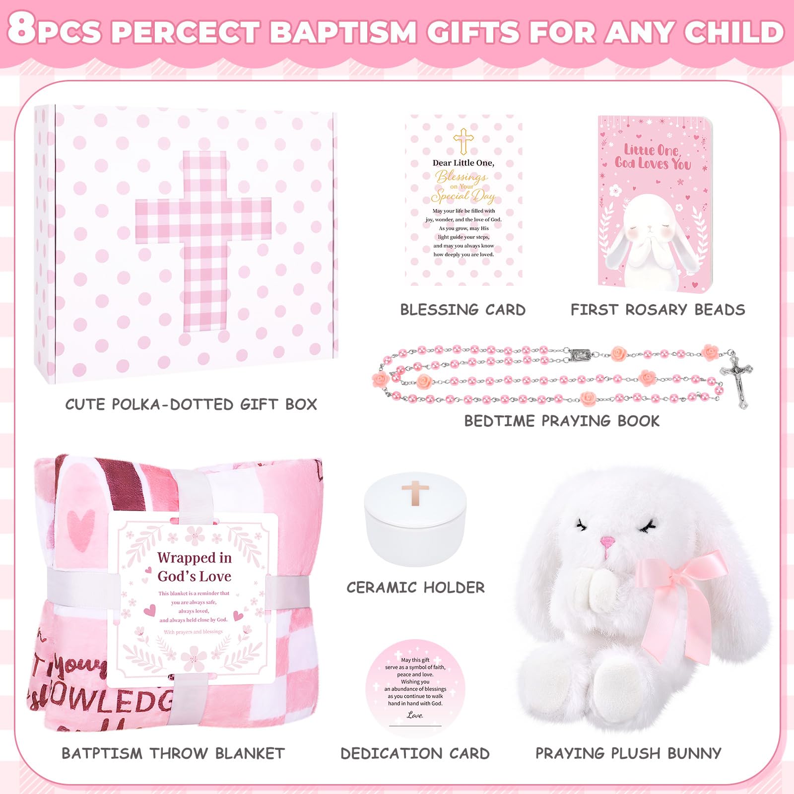 LOMEVE baby dedication gift set in nursery decor for christening celebrations