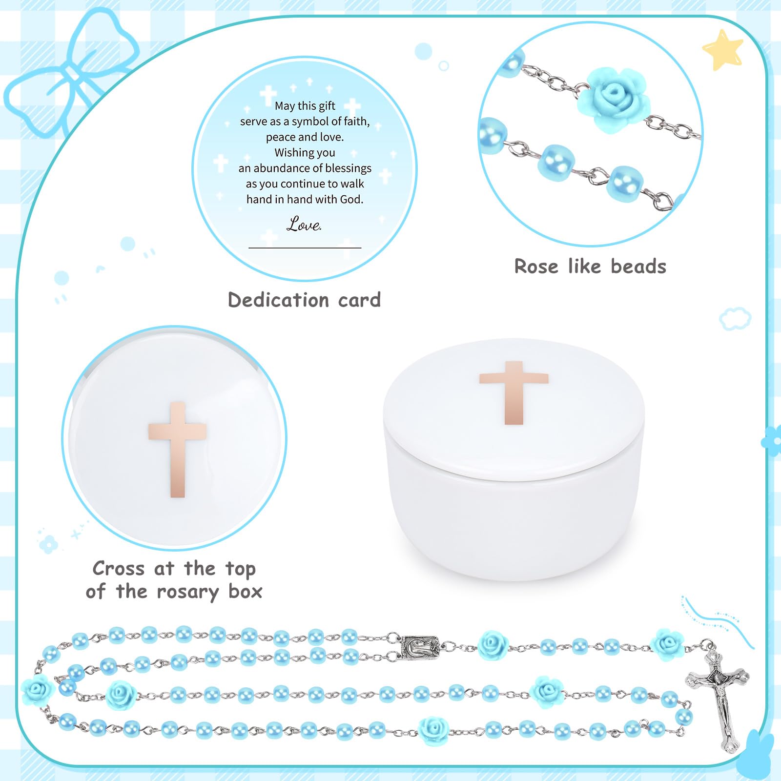 LOMEVE baptism gift basket presentation makes gifting easy and elegant.