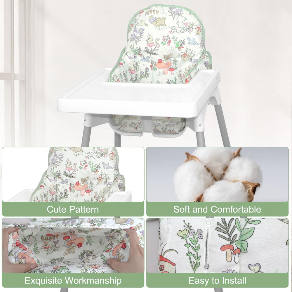 Lomgwumy Antilop cushion soft cotton material enhances baby comfort during mealtime.