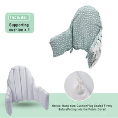 Lomgwumy removable cover illustrating quick cleaning during busy mealtimes