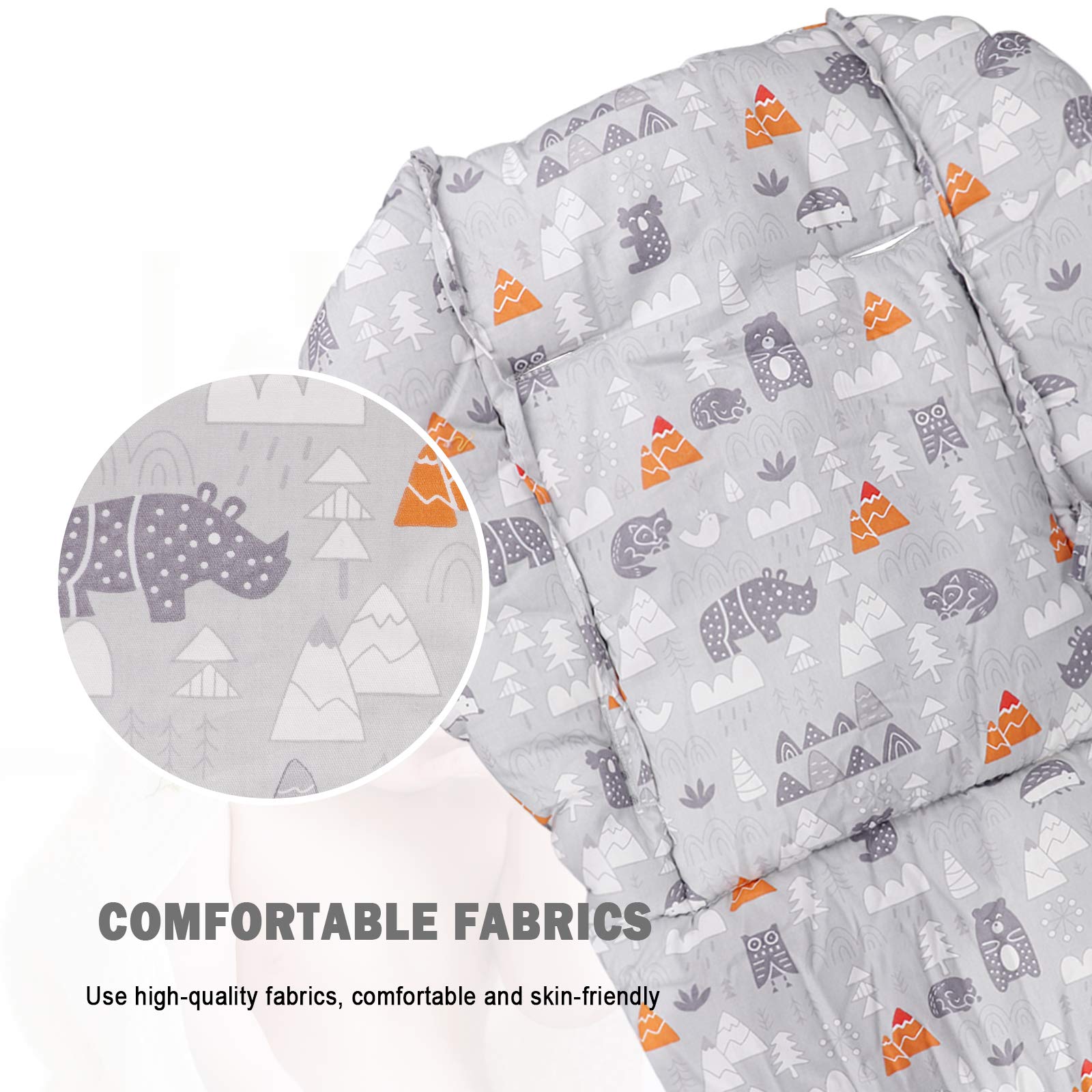 Lomgwumy cushion suitable for baby strollers for on-the-go comfort.