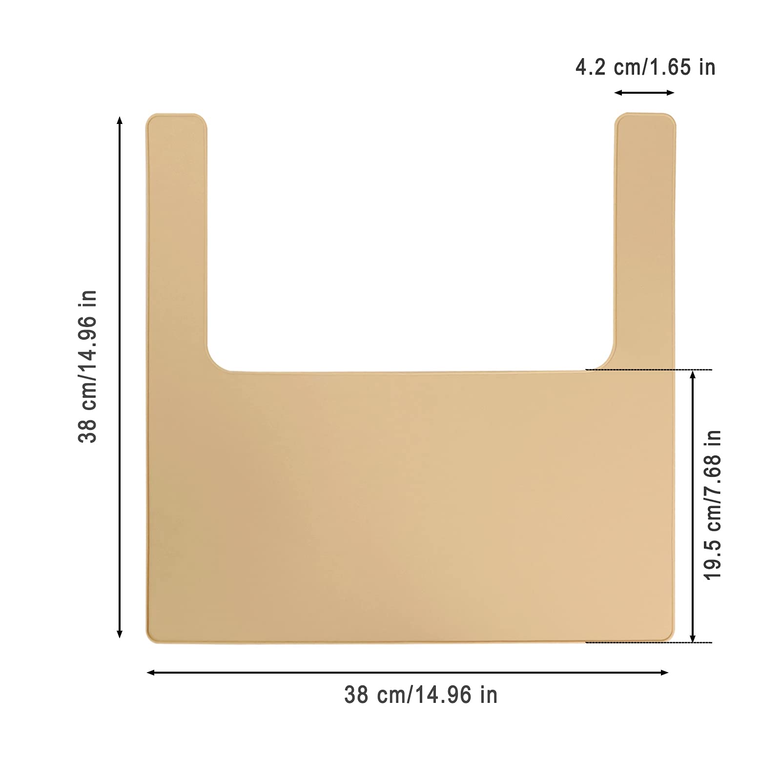 Lomgwumy khaki color placemat adds a soft neutral look to mealtime