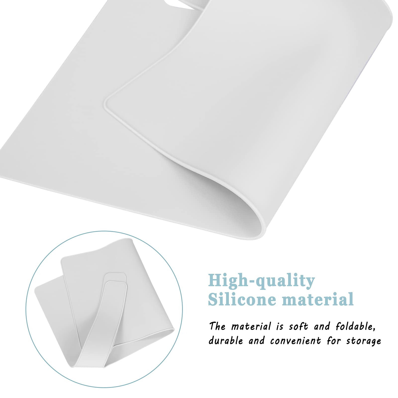Lomgwumy one-piece design placemat folded for portable, travel-friendly use