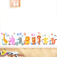 LOMILY animals color wall stickers for playroom brighten walls and spark imagination.